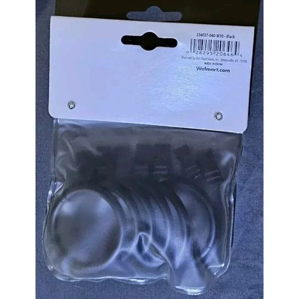 Set of 7 NEW IN BOX Mainstays Metal Curtain Clip Rings Satin Black Finish.